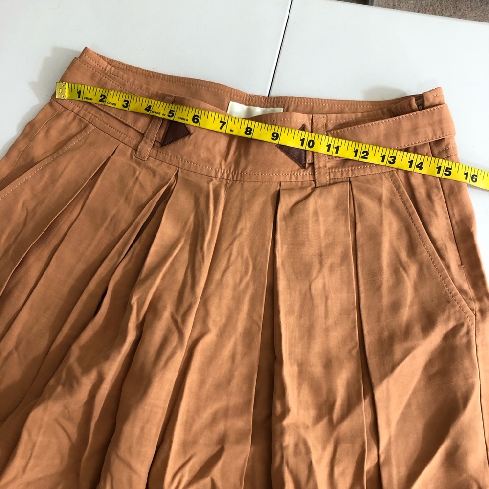 Anthropologie Elevenses Tan Culottes Pant size 2 petite - Picture 15 of 15